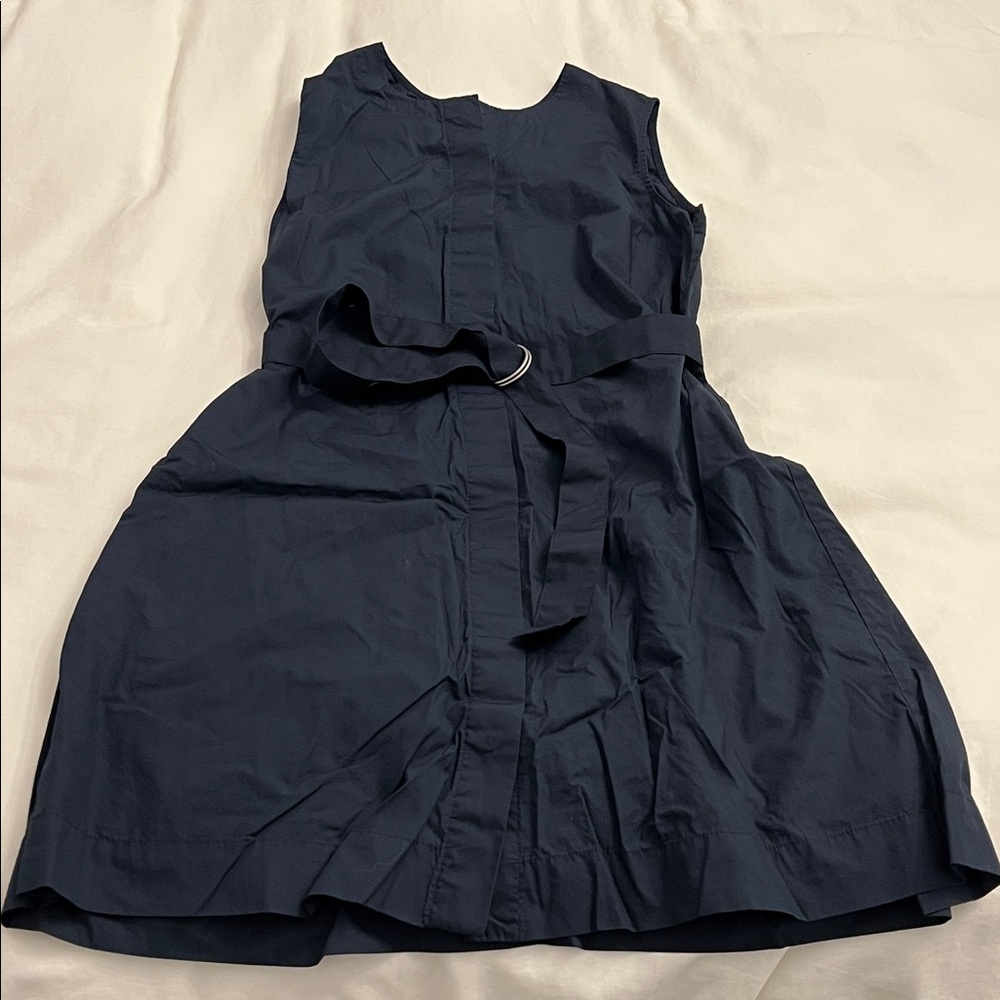 GAP Maternity Navy Sleeveless Dress with Button Closure & Belt Size Small